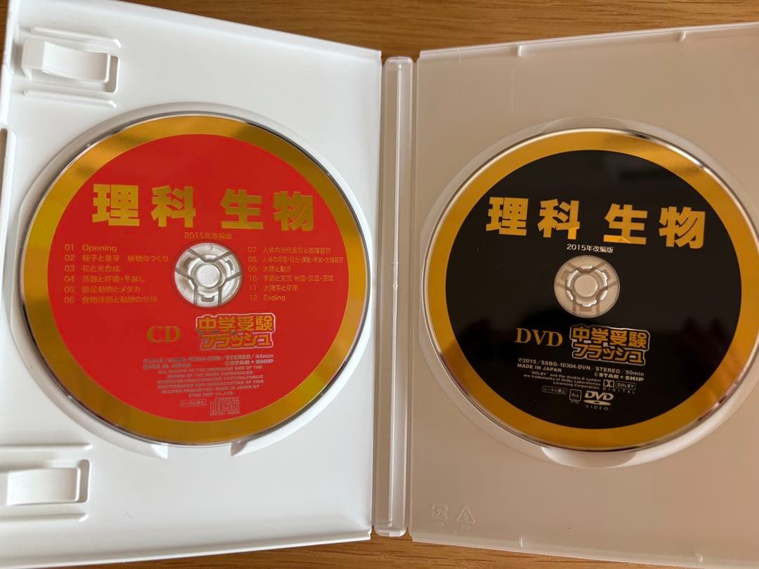 最終お値下げです　星みつる式　中学受験フラッシュDVD （CD）セット