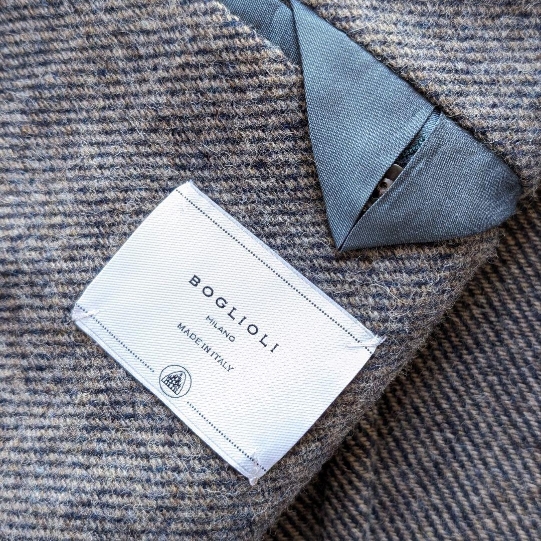【近年モデル】BOGLIOLI ジャケット ソフトツイード グレー フランネル
