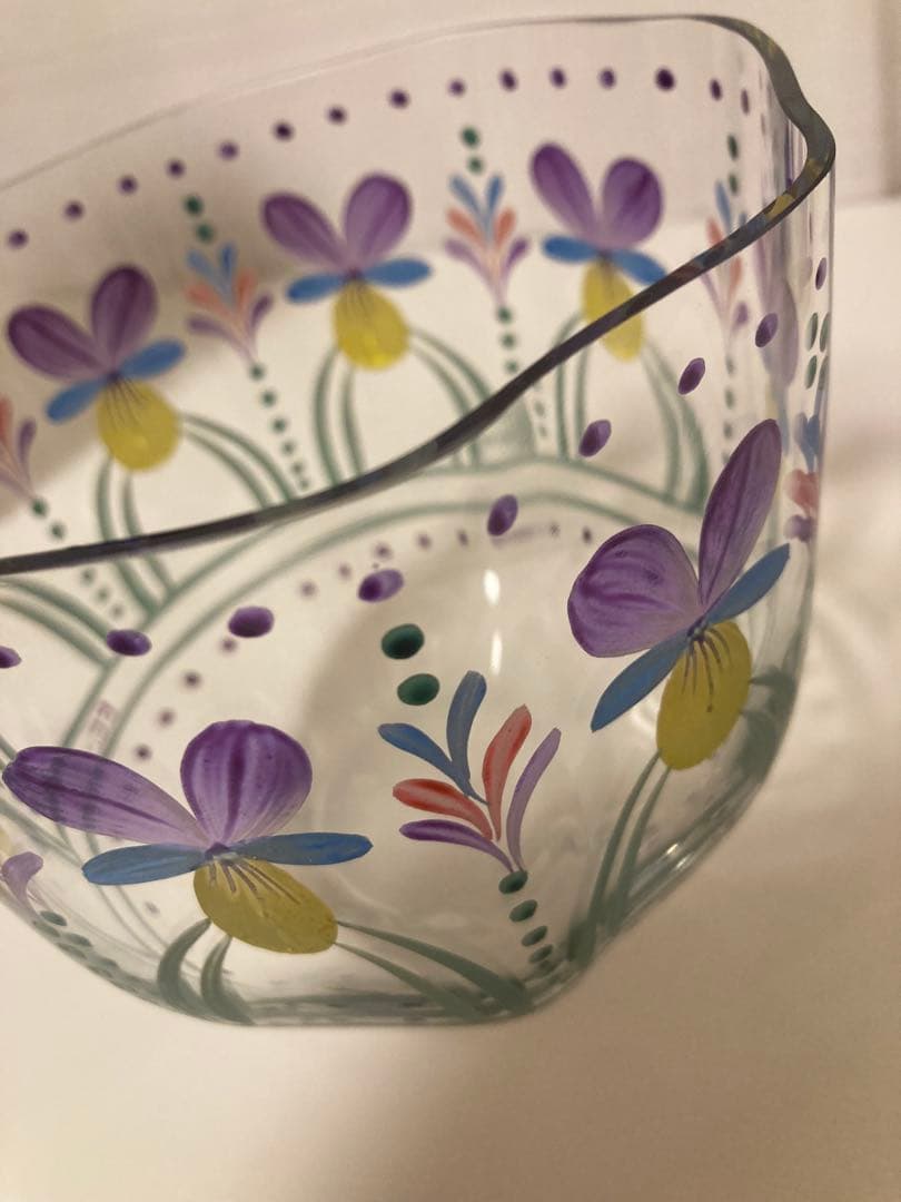 Orrefors Styvmorsviol Eva Englundスウェーデン