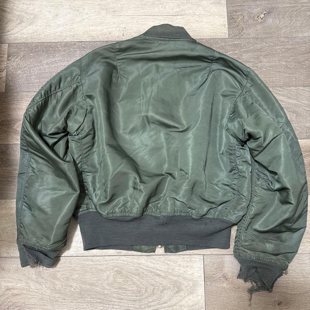 70s L-2B alphaミリタリー フライトジャケット 実物　mediam