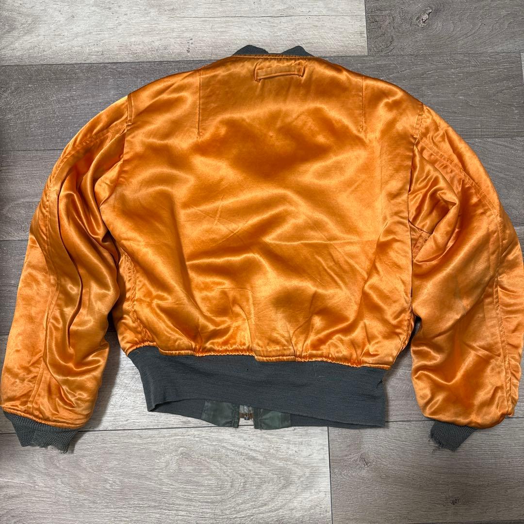 70s L-2B alphaミリタリー フライトジャケット 実物　mediam