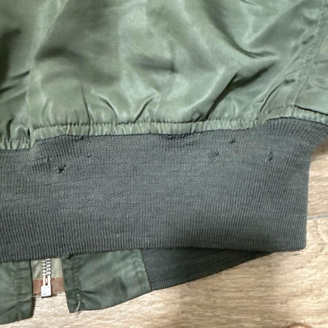 70s L-2B alphaミリタリー フライトジャケット 実物　mediam