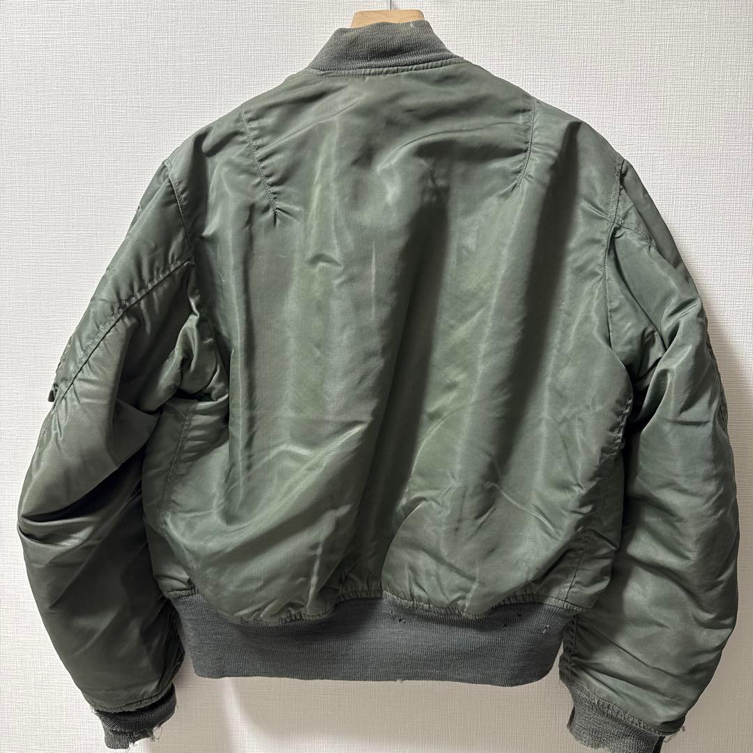 70s L-2B alphaミリタリー フライトジャケット 実物　mediam