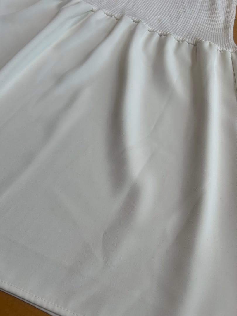 【美品】maison celon rib knit docking dress