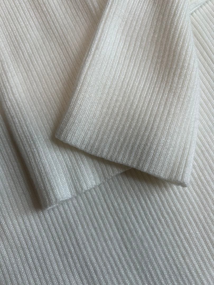 【美品】maison celon rib knit docking dress