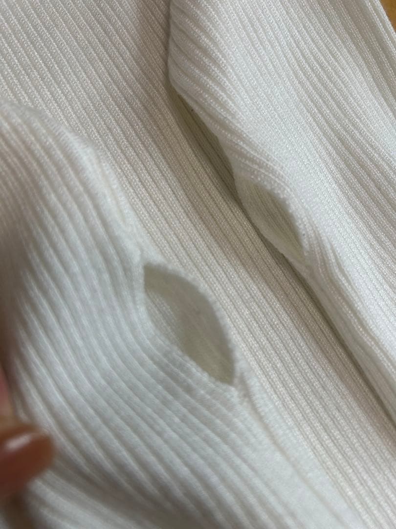 【美品】maison celon rib knit docking dress