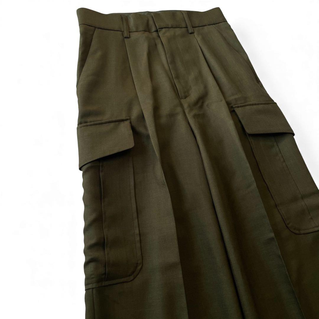 試着のみ ウォッシャブル カーゴスラックス 36