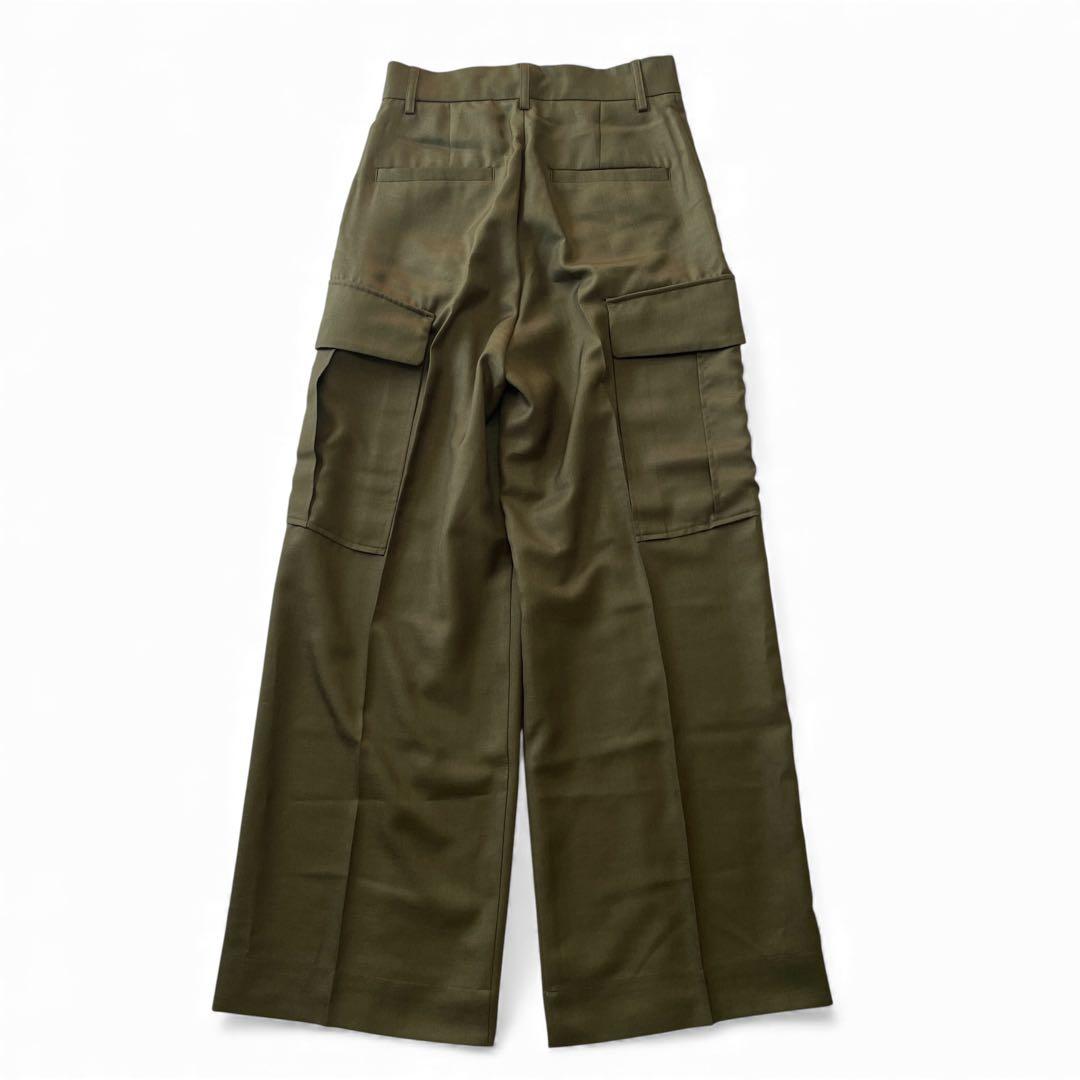 試着のみ ウォッシャブル カーゴスラックス 36