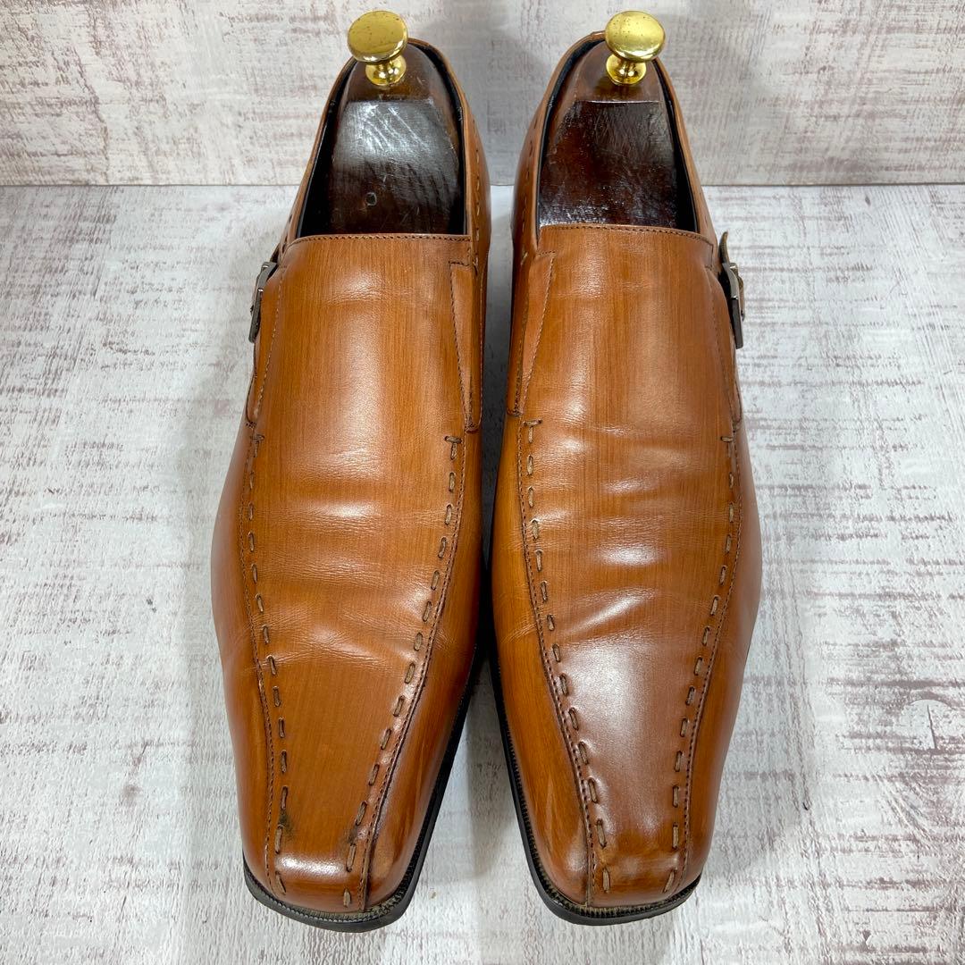 577【美品】KATHARINE HAMNETT 革靴 シングルモンク27cm