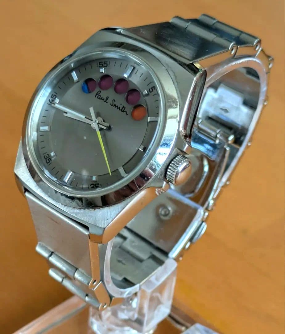 Paul Smith 　ファイブアイズ　クォーツ腕時計 シルバー新品電池　稼動品