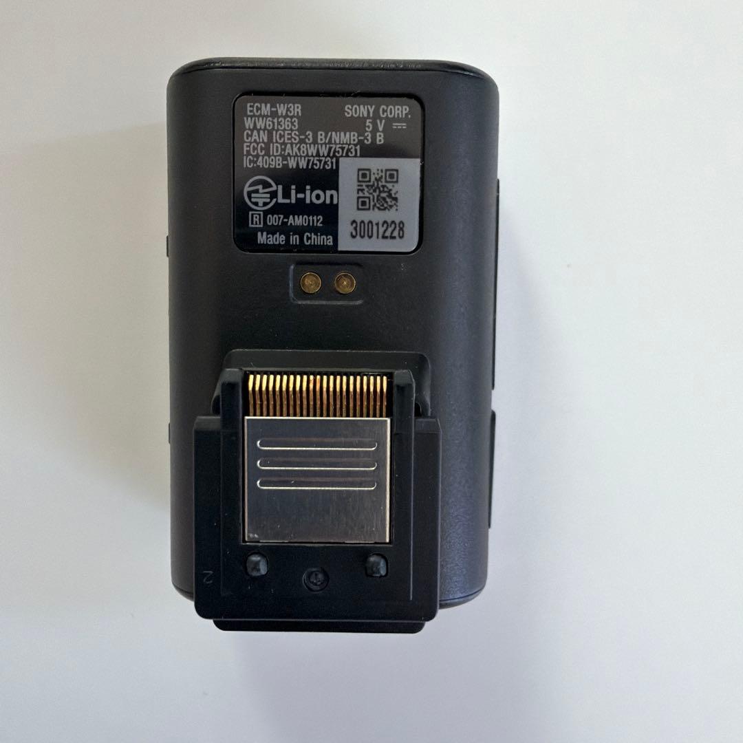 【極美品】SONY ワイヤレスマイク ECM-W3 付属品完備（使用5回のみ）