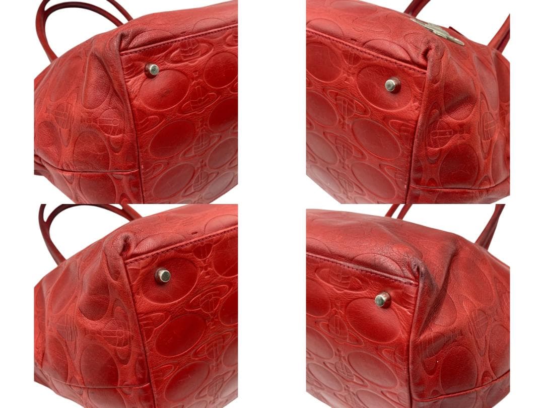 Vivienne Westwood レザー オーブ型押し トートバッグ