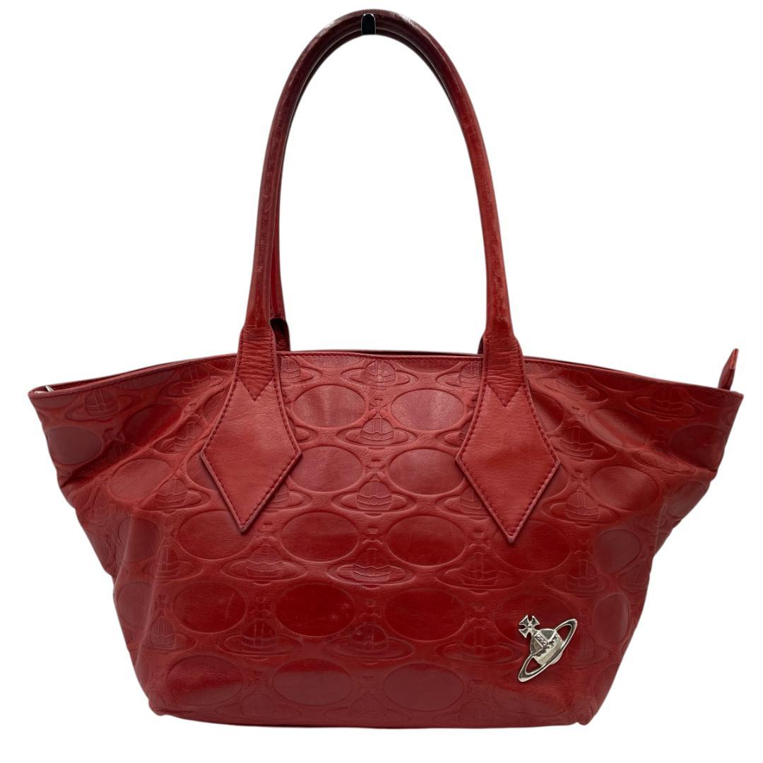 Vivienne Westwood レザー オーブ型押し トートバッグ