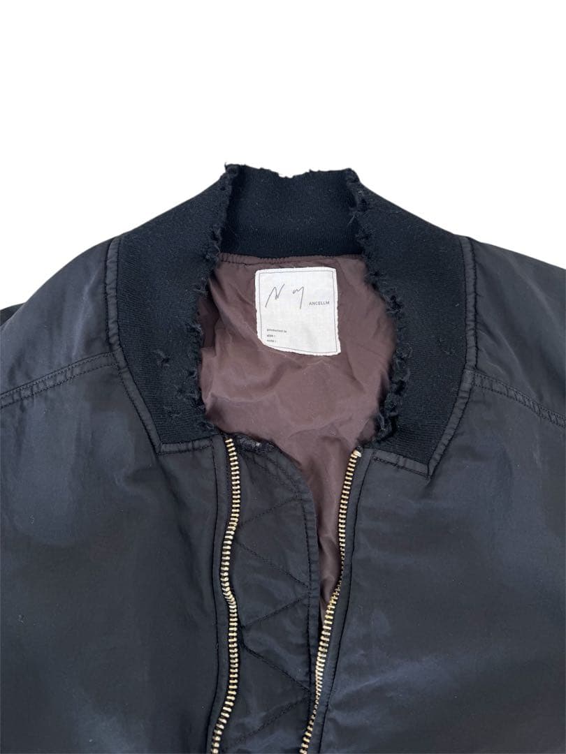 ジャケット・アウター ANCELLM FADED BOMBER JACKET Size1 Black