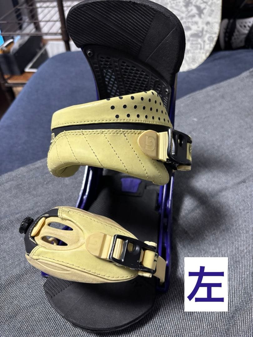 【BURTON 】ビンディング 紫/黄色 Sサイズ 値段交渉OK!!
