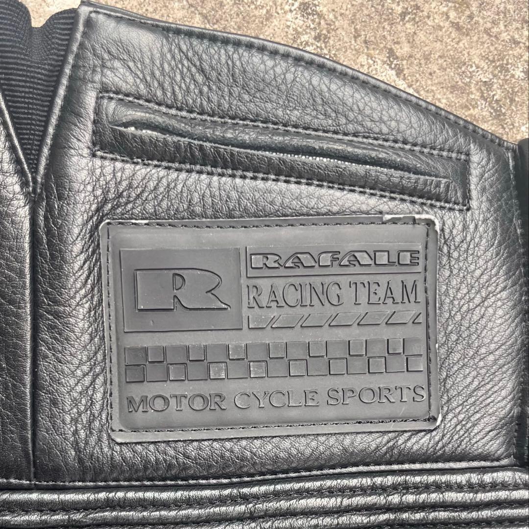 ［極美品］RAFALEレザーライディングパンツ　本革　ブラック　バイク