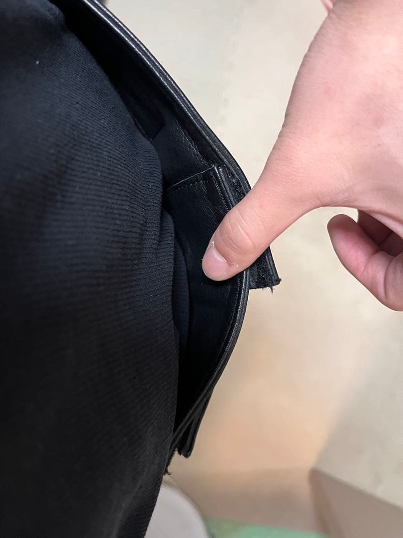 ［極美品］RAFALEレザーライディングパンツ　本革　ブラック　バイク