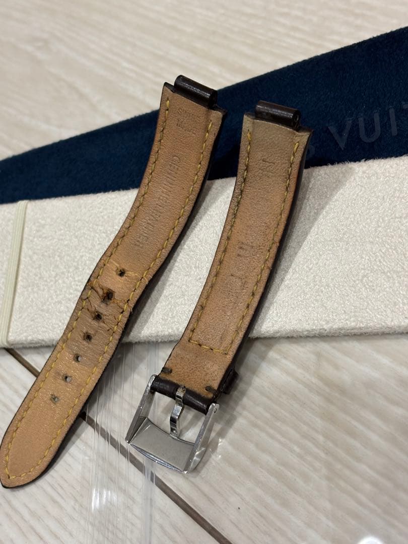 専用　LOUIS VUITTON 純正 レザーベルト タンブール ダークブラウン