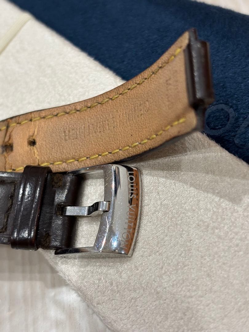 専用　LOUIS VUITTON 純正 レザーベルト タンブール ダークブラウン