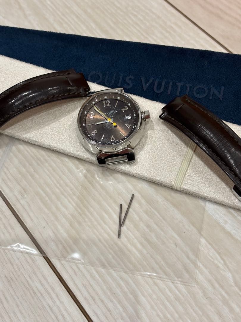 専用　LOUIS VUITTON 純正 レザーベルト タンブール ダークブラウン