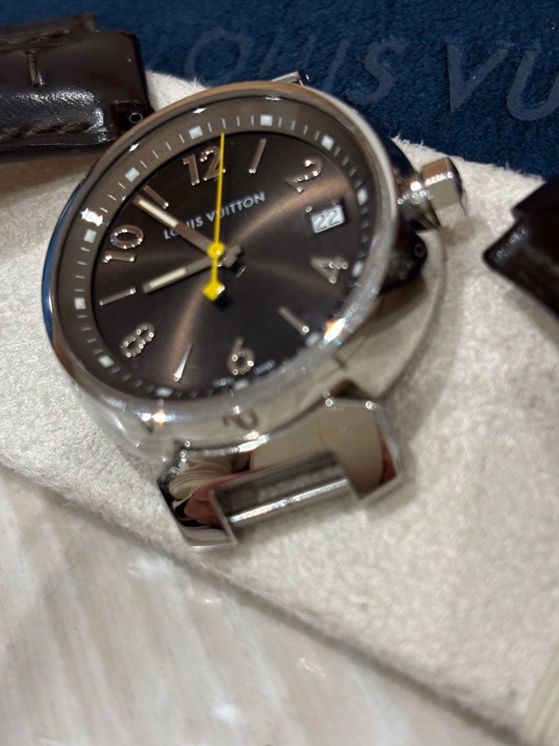 専用　LOUIS VUITTON 純正 レザーベルト タンブール ダークブラウン