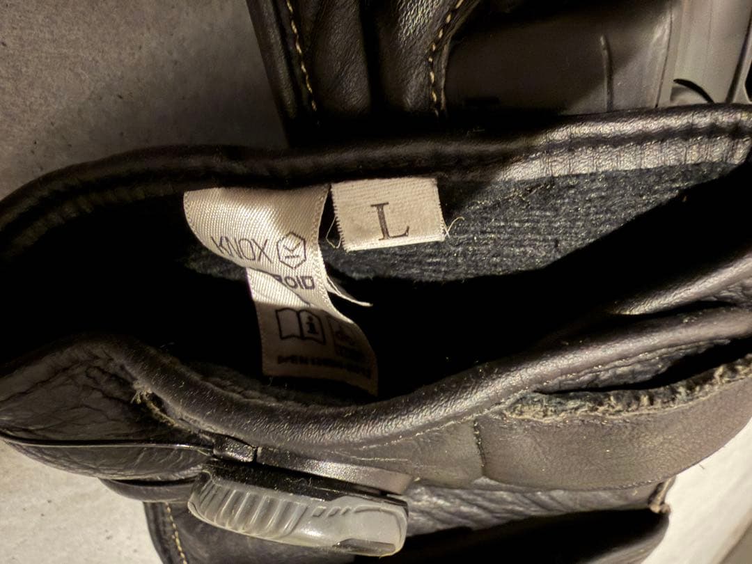 KNOXノックスバイクグローブ ブラックレザープロテクション