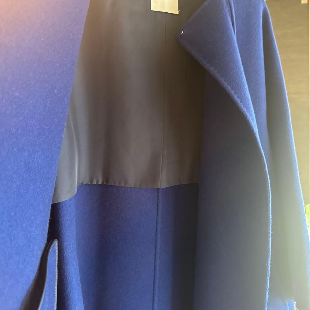 超美品　エブール　ebure ロングコート　36 ブルー