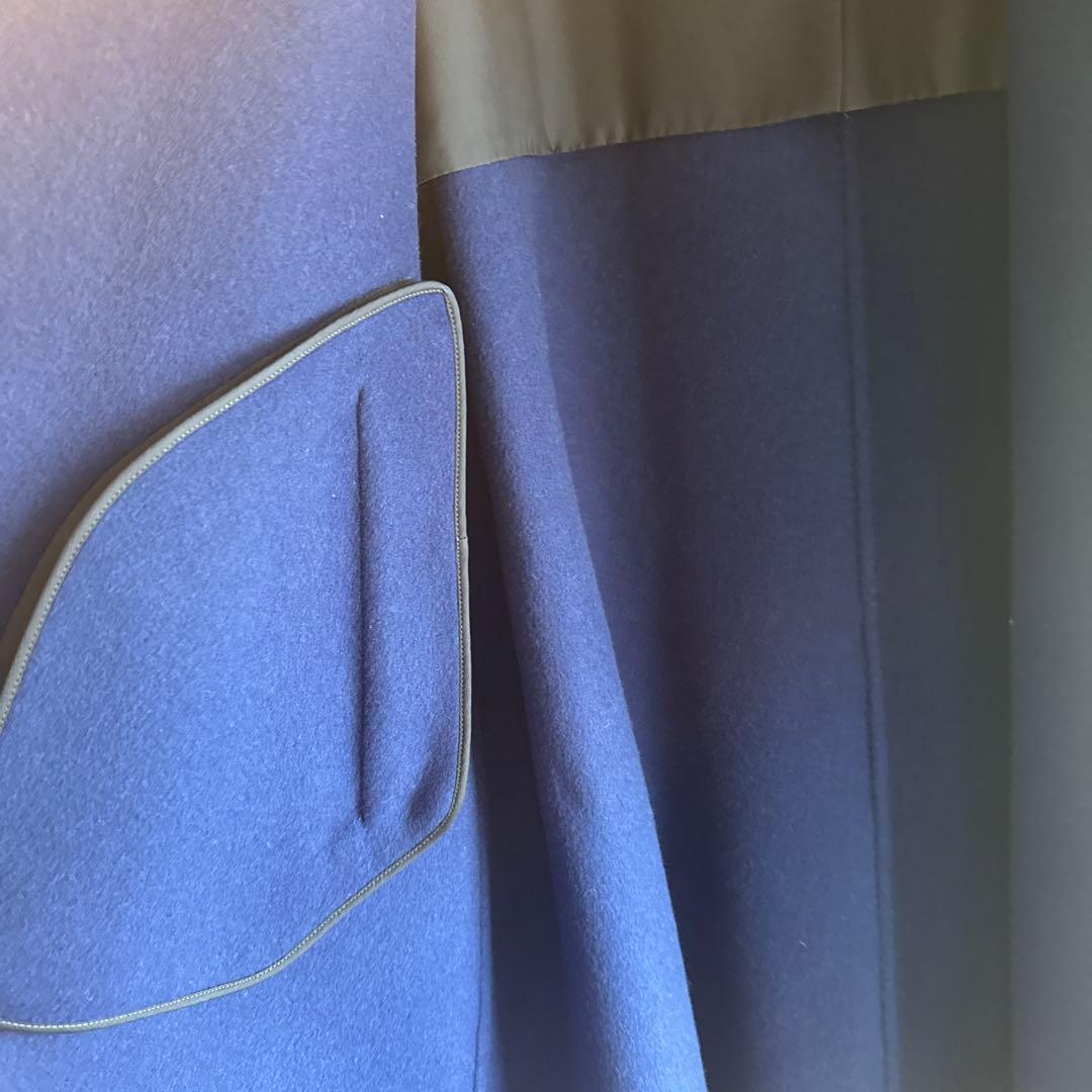 超美品　エブール　ebure ロングコート　36 ブルー