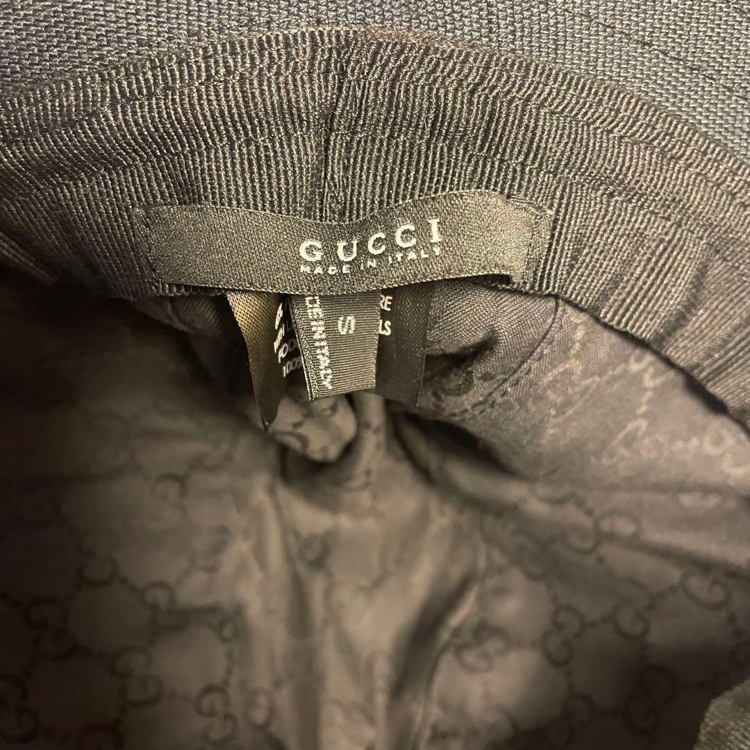Gucci バケットハット ブラック　S 旅行　帰省