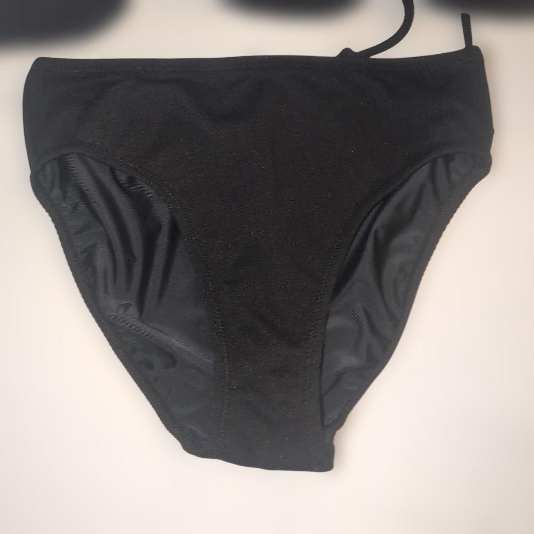 三愛水着楽園　水着 ３点セットSan-ai Resort　ブラックМ