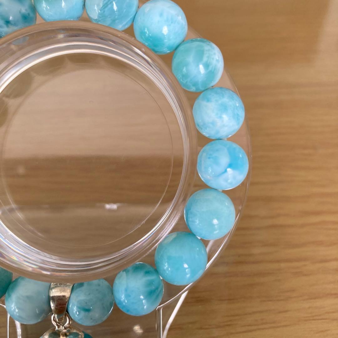 ラリマー ブレスレット チャーム付き 未使用品