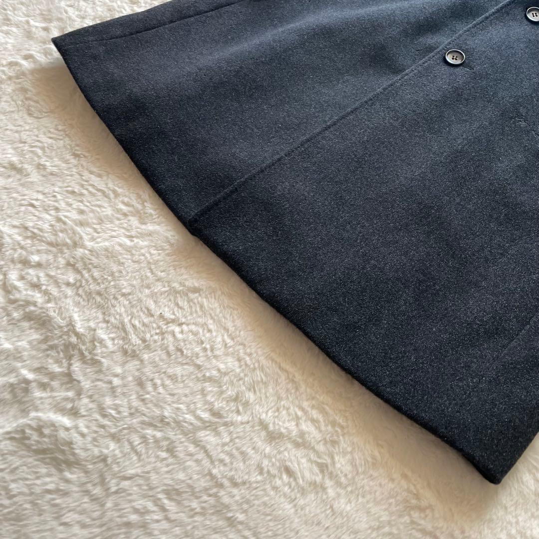 美品✨INTIMAGE チェスターコート カシミヤ チャコールグレー 4L