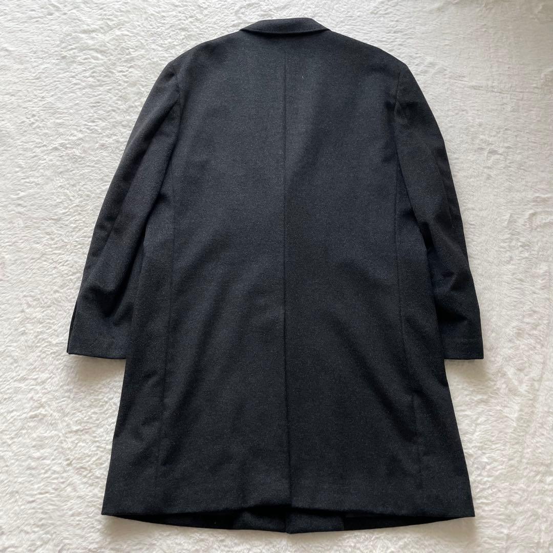 美品✨INTIMAGE チェスターコート カシミヤ チャコールグレー 4L