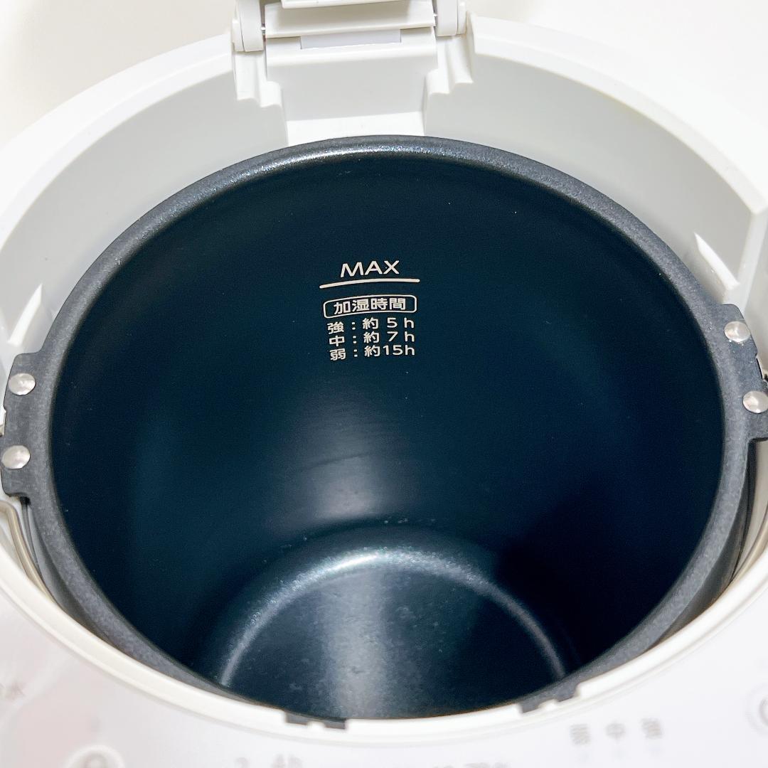 【良品✨送料無料】アイリスオーヤマ スチーム式加湿器 ホワイト