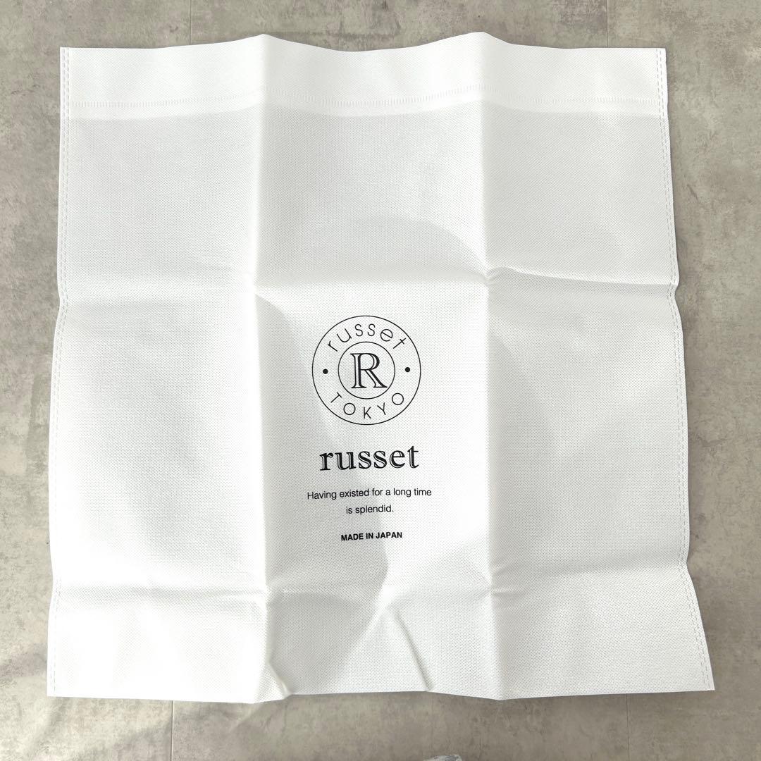 【未使用品✨️】russet ソフトレザー ラウンドショルダーバッグ ブラック