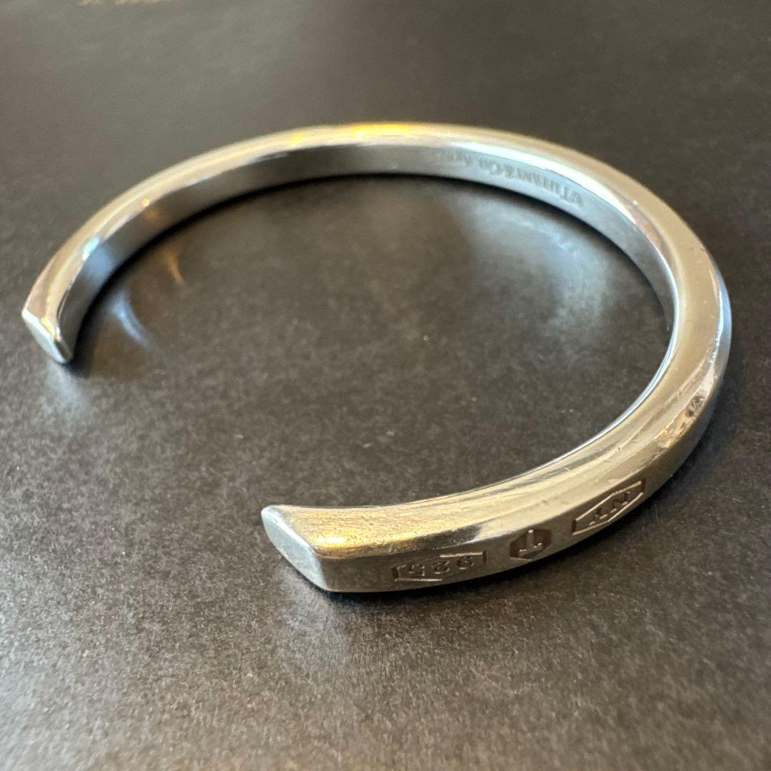 最終お値引き TIFFANY & Co. メイカーズ ナローカフ バングル
