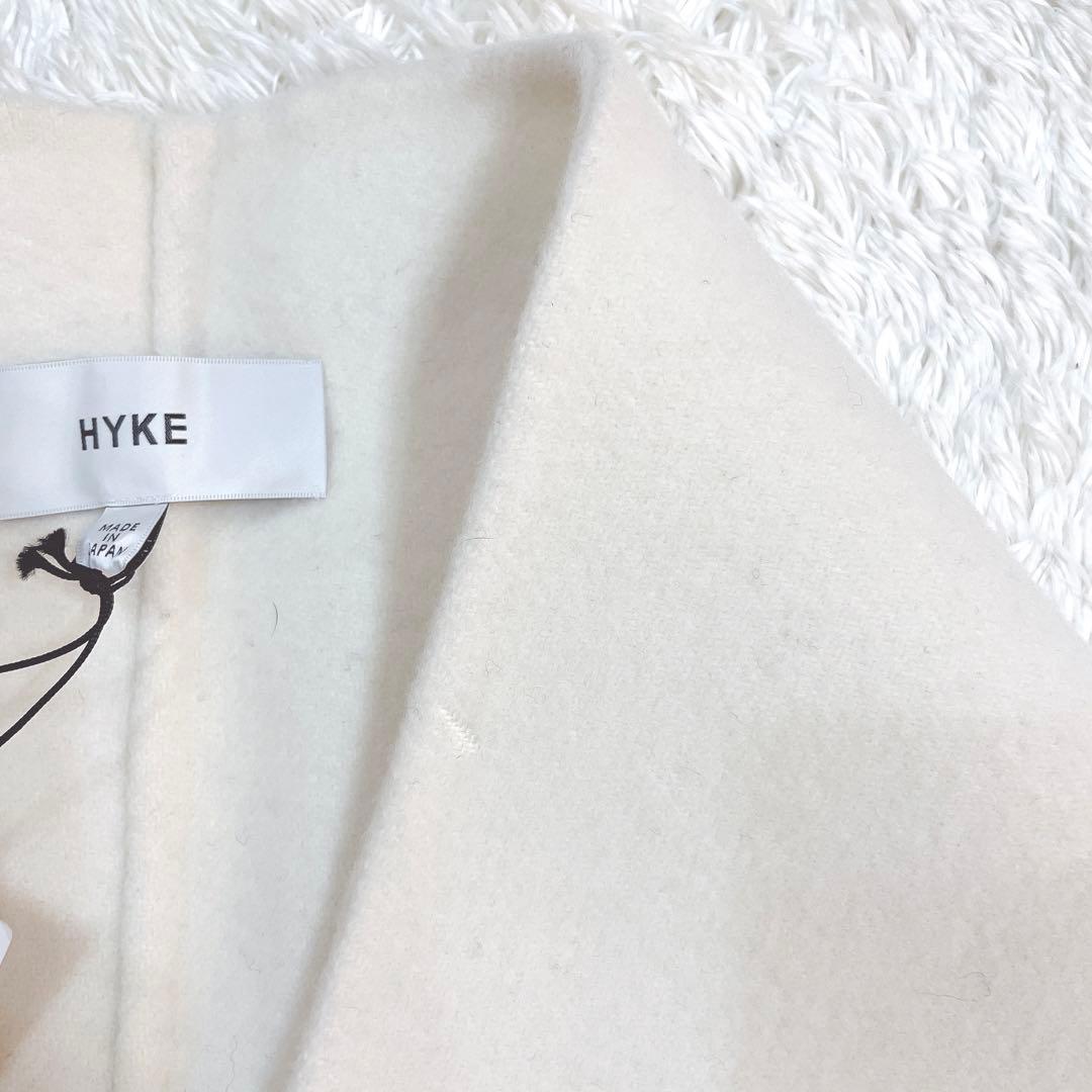 未使用タグ付き✨HYKE ダブルフェイス ケープ コート ポンチョ