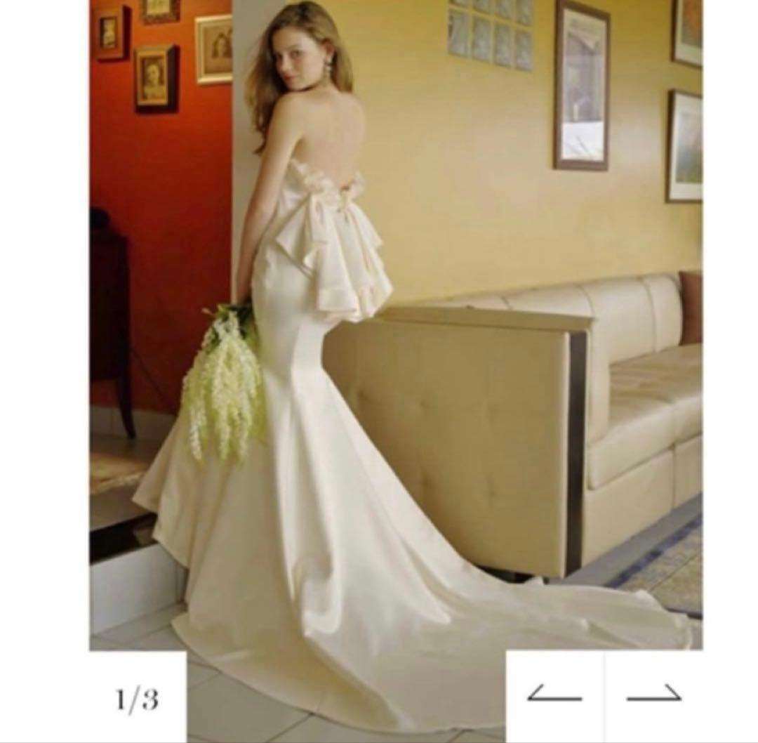 【あお】メリーマリー　ウェディングドレス　マーメイドドレス　S〜M