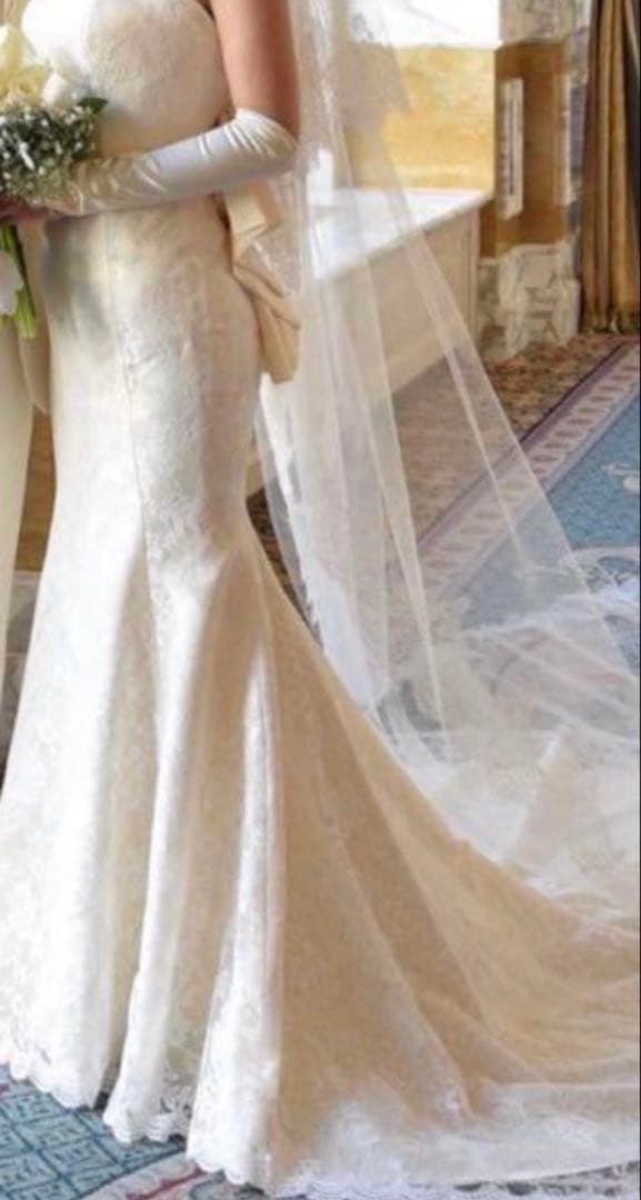 【あお】メリーマリー　ウェディングドレス　マーメイドドレス　S〜M