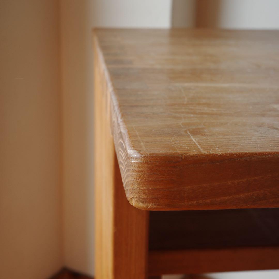1990年代 ビンテージ デスク チーク無垢材 机 棚（天童木工 デンマーク)