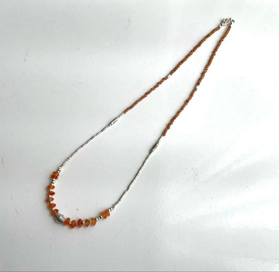 カレンシルバーと　天然石　アクセサリー