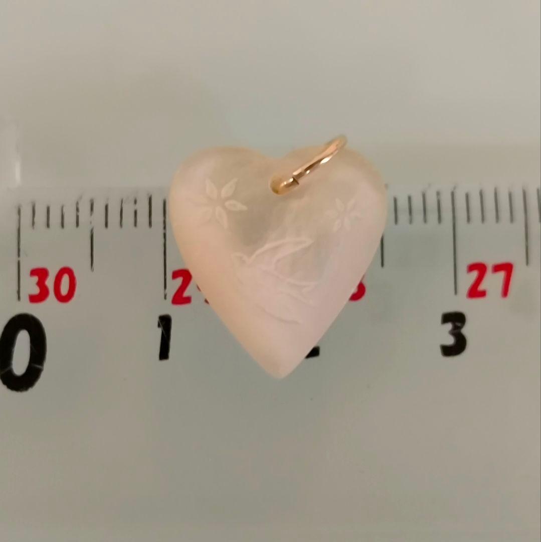 NOJESS　K10 　チェーン　ネックレス　+　シェル　ハート　鳥　チャーム