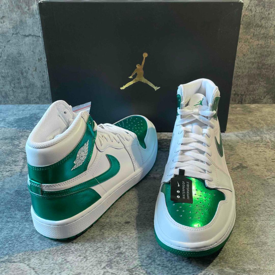 新品★NIKE AIR JORDAN 1 HIGT G ゴルフシューズ 28 緑