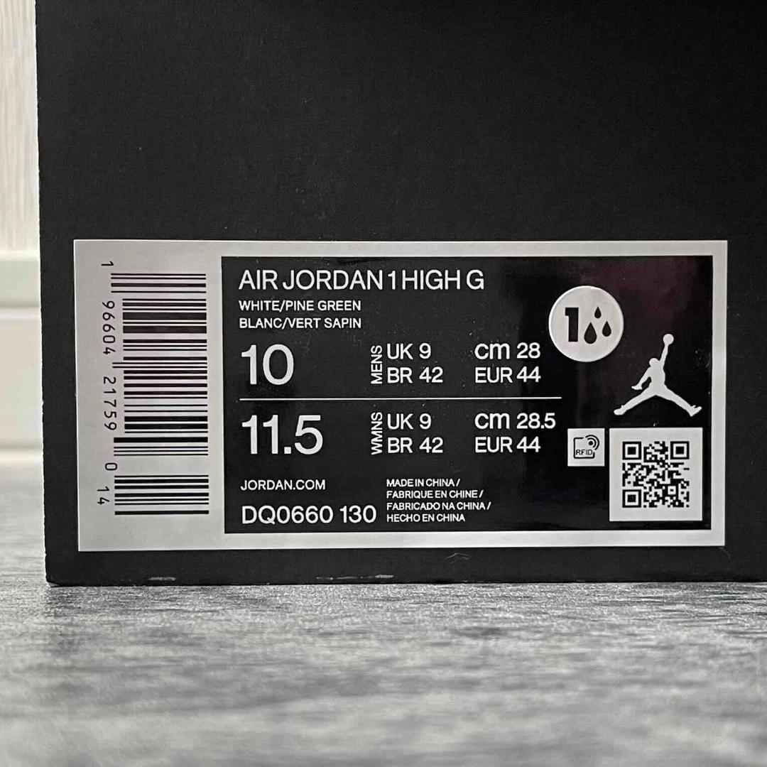 新品★NIKE AIR JORDAN 1 HIGT G ゴルフシューズ 28 緑