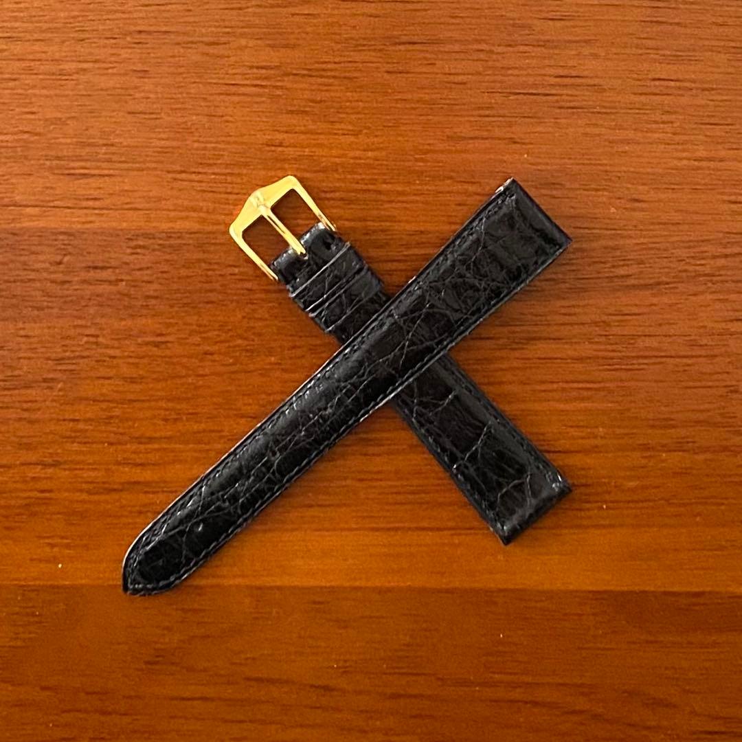 カミーユフォルネ 腕時計用 レザーベルト 本革クロコダイル フランス製 18mm