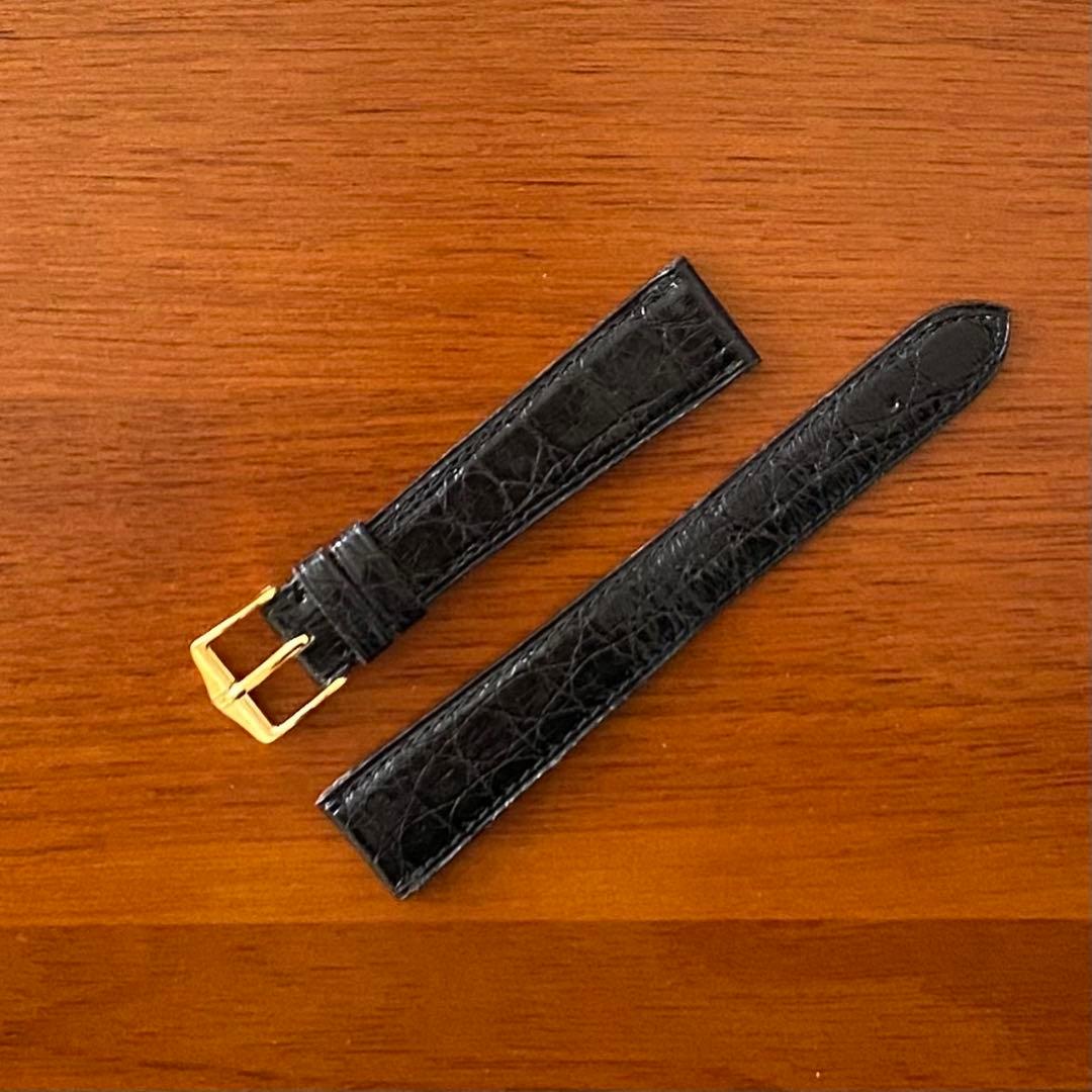 カミーユフォルネ 腕時計用 レザーベルト 本革クロコダイル フランス製 18mm