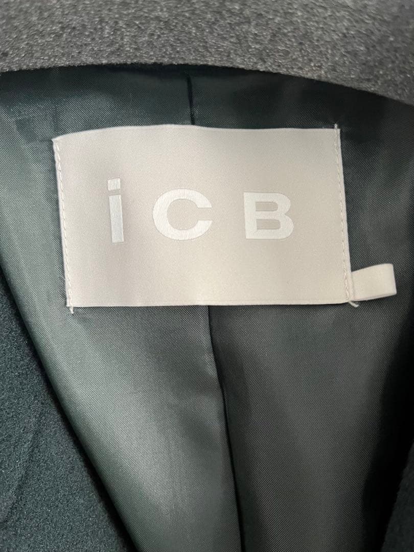 ICBウールリバー ロングトレンチコートミッドグリーン系/6