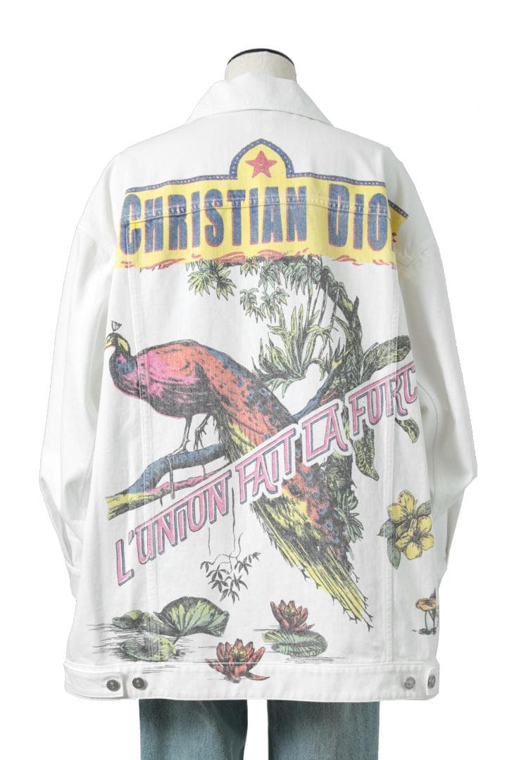 希少美品 Dior Indian Animal Peacock デニムジャケット