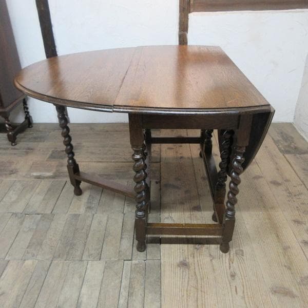 イギリス アンティーク 家具 ゲートレッグテーブル ダイニング 英国 6744d