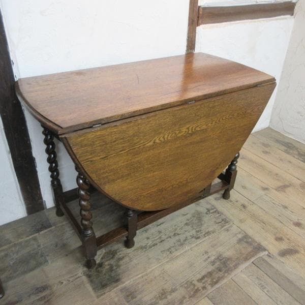 イギリス アンティーク 家具 ゲートレッグテーブル ダイニング 英国 6744d